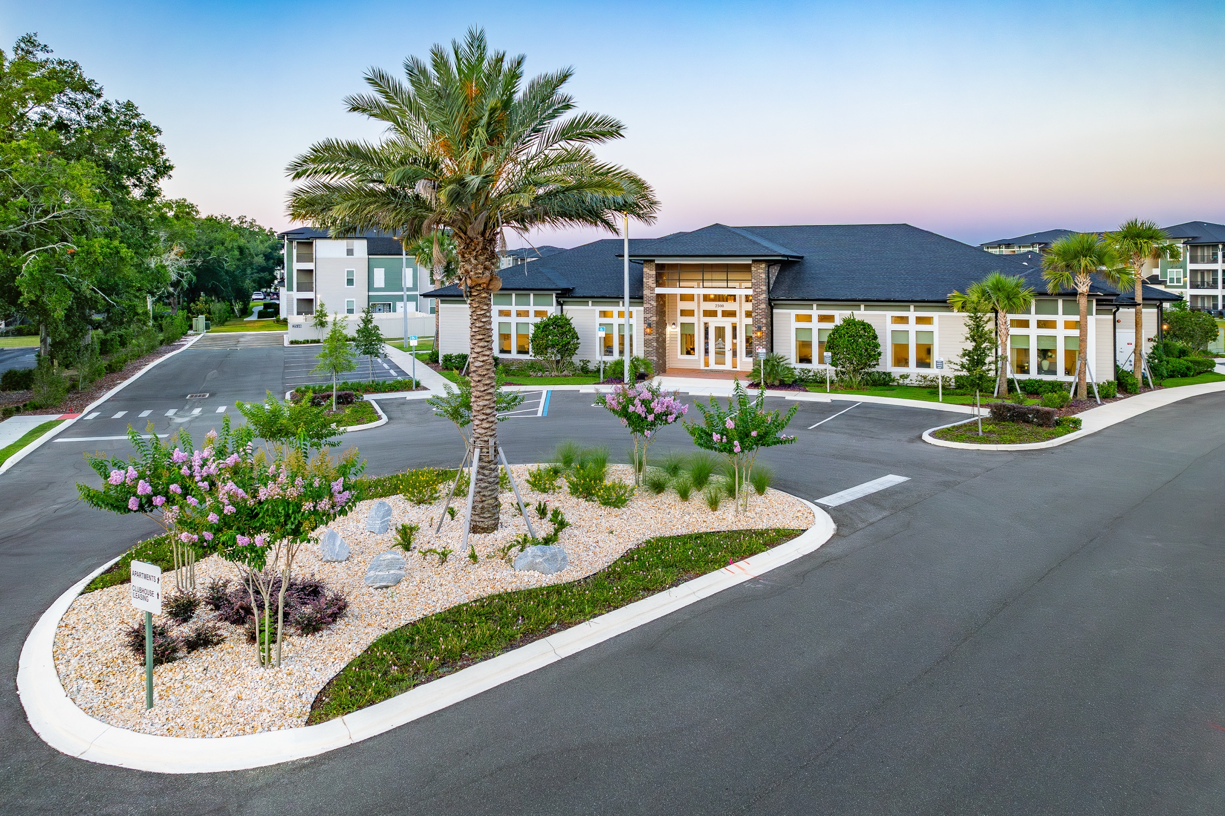 Bristol Park Apartments exterior entrance and arrival
