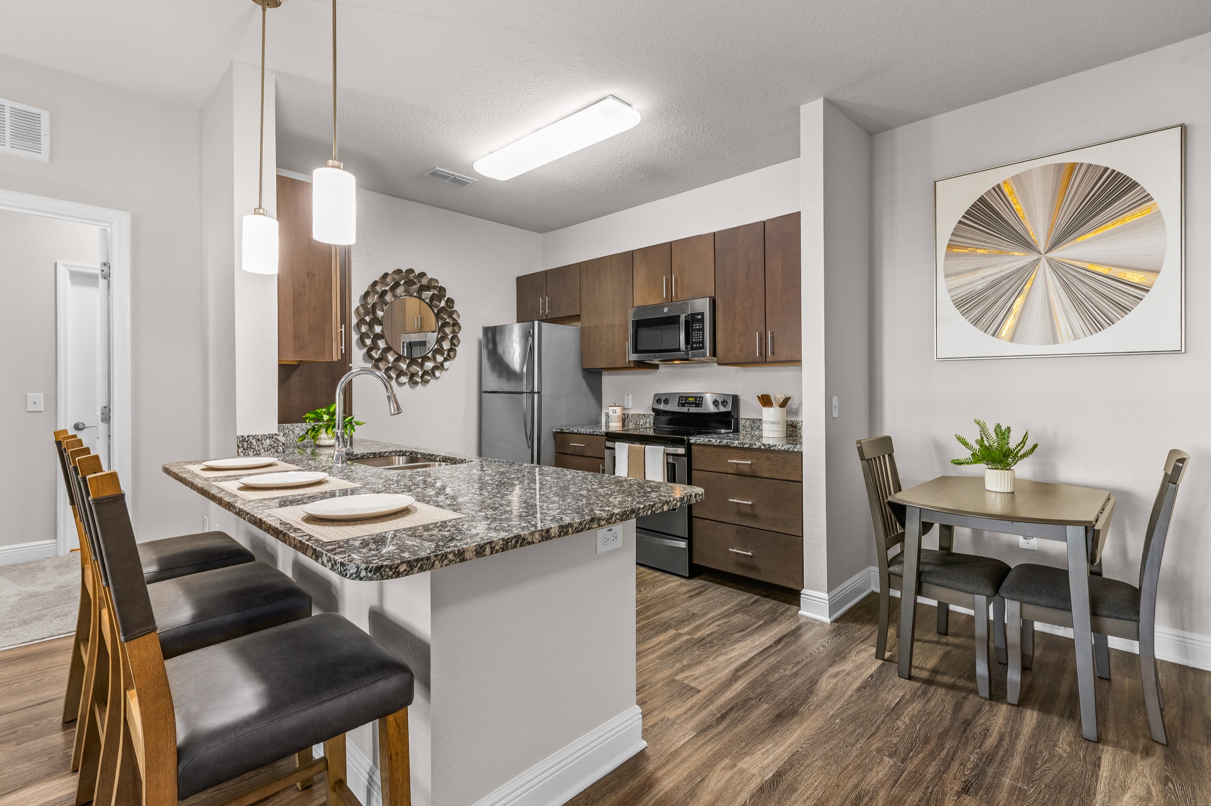 Atwater model unit kitchen island