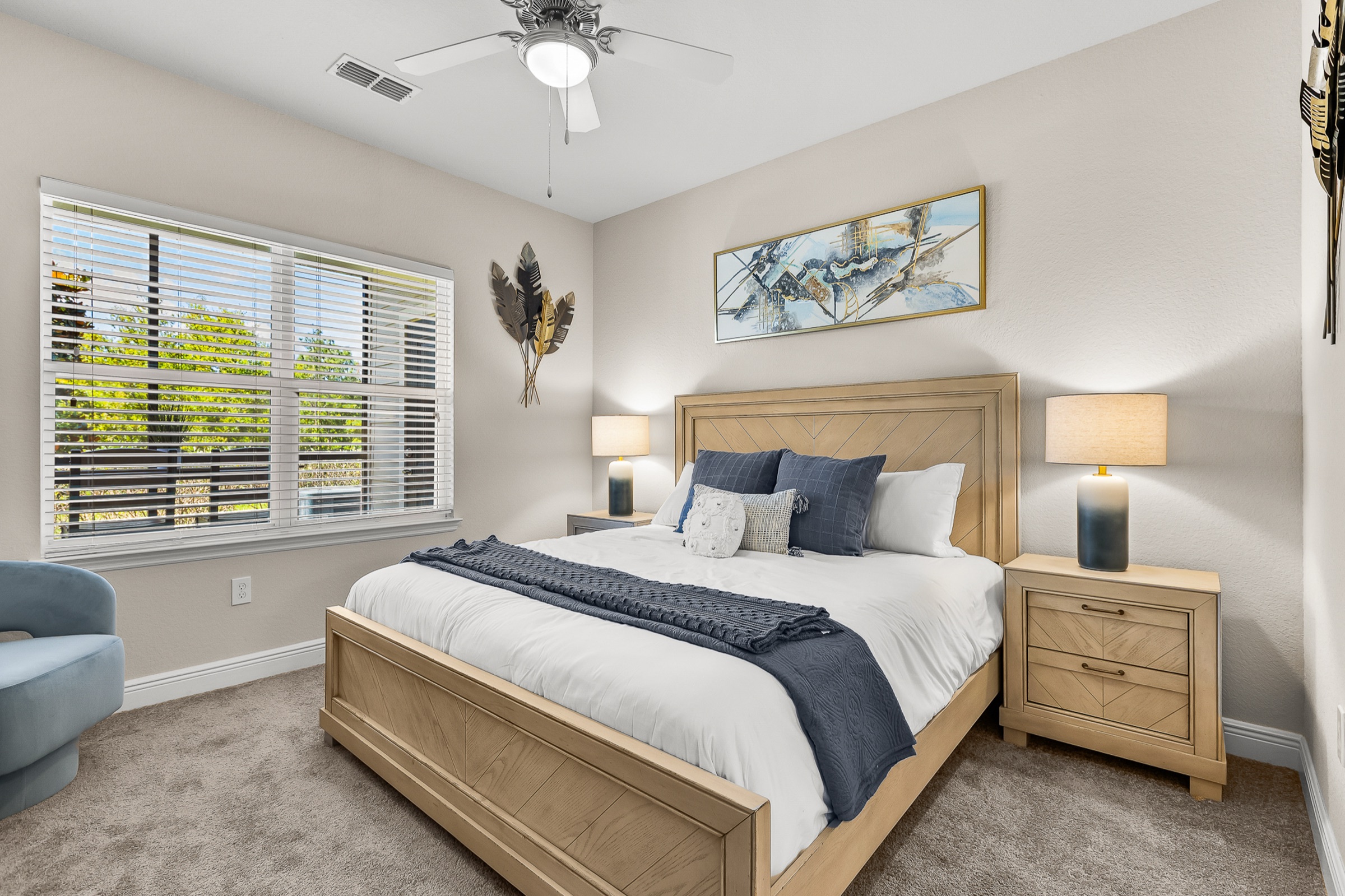 Atwater model unit bedroom with window