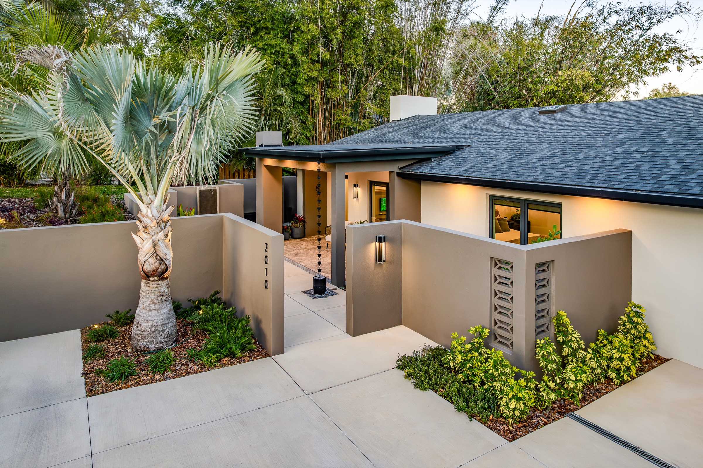 Hillside Residence warm residential exterior