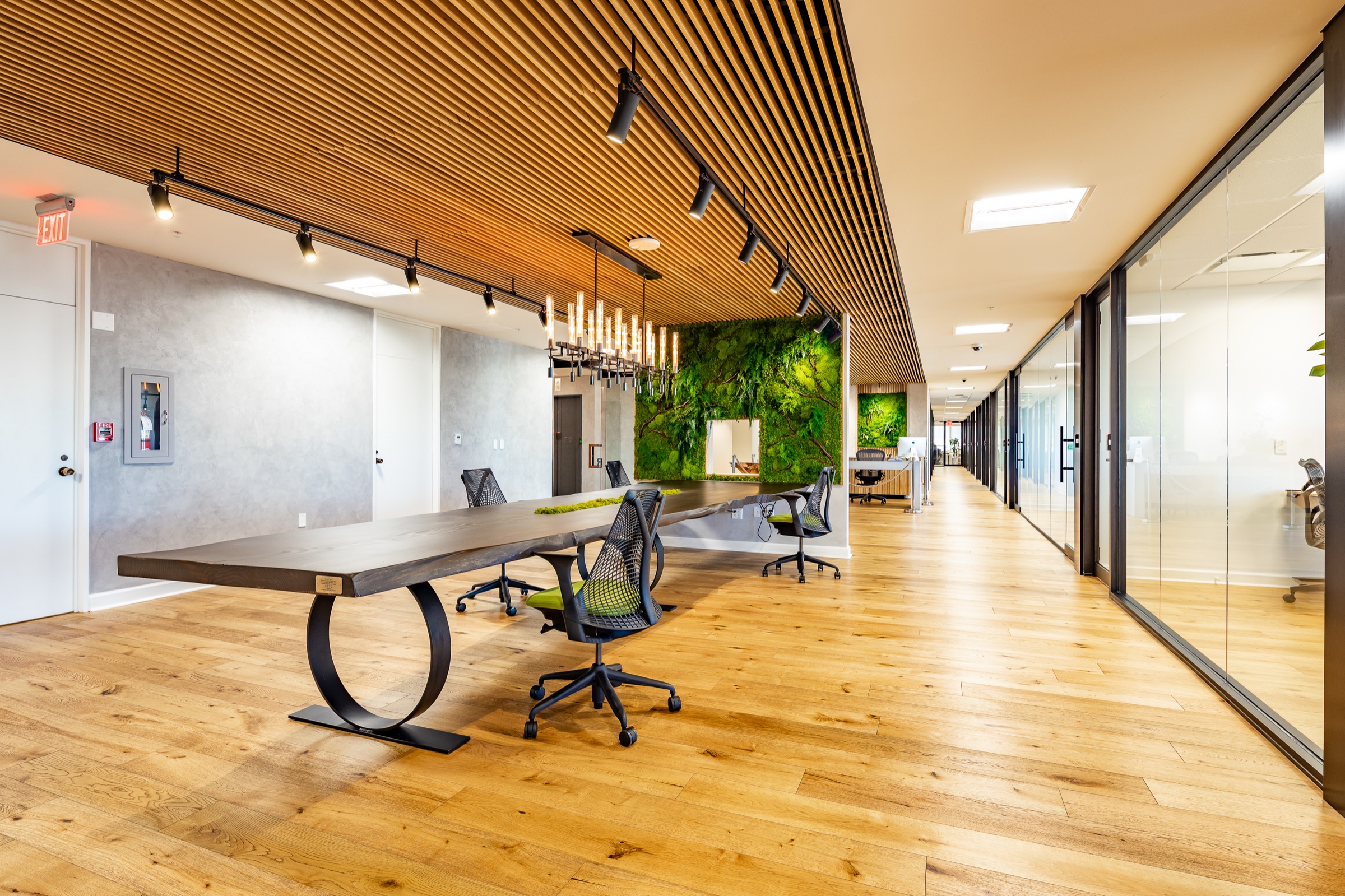 Commercial Gulf to Bay interior entrance and design detail